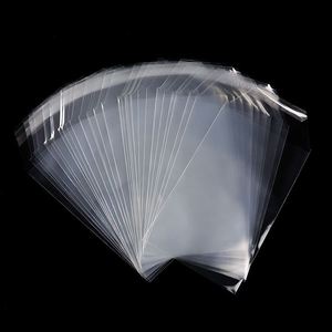 Protège-cartes transparents en PP de 7 pouces, sans fermeture, style minimaliste, pour le rangement de cartes de crédit, lot de 100 - Product Image 1