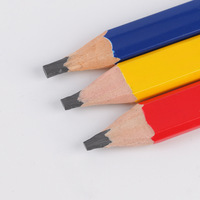 Cadeau idéal, cadeau promotionnel, crayon de charpentier, matériau en peuplier, crayons HB standard, vente en gros, crayon en bois personnalisé pour la construction