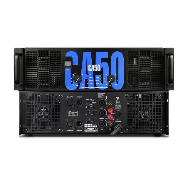 ELM CA50 1100WX2 Black Metal Audio High Power Amplifier for Stage
