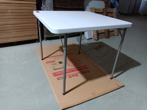 <span class=keywords><strong>Mesa</strong></span> de comedor <span class=keywords><strong>plegable</strong></span> cuadrada de plástico, portátil, <span class=keywords><strong>barata</strong></span>, para fiesta al aire libre, evento, 34" - Product Image 2