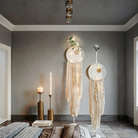 Boho Macrame Dream Catcher Anhänger Warm Home Wand dekoration für Schlafzimmer Kinderzimmer Vertikal Muster Spaß Spaß Glückwunsch Geschenk für