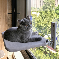 Hamac suspendu pour chat en bois rayé moderne, personnalisable en gros, avec emballage en carton pour usage intérieur