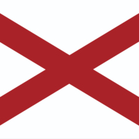 Bandera Personalizada de Alabama de 3x5 pies, 100% Poliéster, Impresa con la Insignia de AL USA, con Ojales de Latón para Decoración Exterior