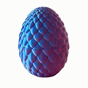 Fdm Print Home <strong>D</strong>&eacute;cor Gifts 3D Printed Plastic Snake Egg - Product Image 3