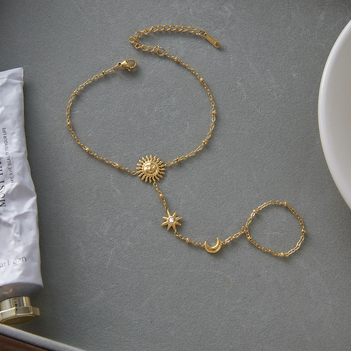 2025 New Fashion Chain Link Bracelets - Sun Moon Star Zircon Jewelry