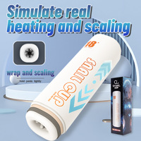 Tishe Modèle Populaire de Masturbation Masculine FJB-003, Coupe Avion Télescopique Chauffante Entièrement Automatique avec Canal de Simulation Vibrante pour Adultes
