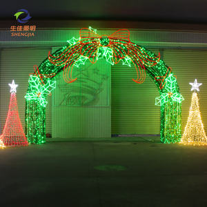 定制IP65巨型商业户外街道圣诞树装饰发光二极管图案灯圣诞树来样定做 - Product Image 5