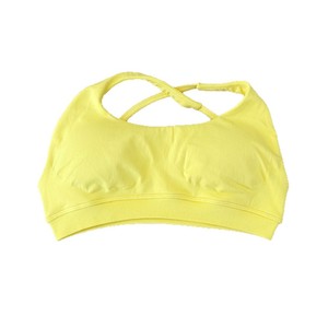 Alto apoyo impacto Push-up Sexy espalda abierta gimnasio tanque mujeres Fitness deportes Biker 4,5 "Banda acanalada baja impacto pantalones cortos conjunto de Yoga - Product Image 3