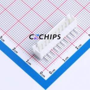 W2542100-10PW2113 Wire-to-Board Pin Header Bent Lead Through Hole,P=2.54mm Connector 1x10P 2.5mm Right Angle Insert XH - Product Image 1