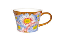 Tasse à thé en céramique YG de fabrication chinoise, design britannique, artisanale, peinte à la main, motif floral en relief, tasse à café, tasse de petit-déjeuner