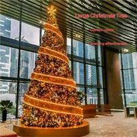 Árbol de Navidad Súper Grande, de Grado Comercial, Directo de Fábrica, para Decoración Navideña