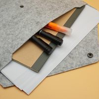 Carpeta de sobre A4/A5 multifunción con logotipo personalizado funda de archivo de fieltro funda de almacenamiento bolsa de documentos con correa/botón carpeta de archivos de fieltro