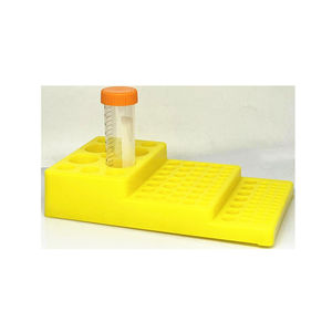 ชั้นวางหลอดเหวี่ยงสำหรับทดสอบพลาสติกอุปกรณ์ห้องปฏิบัติการ3ระดับสีน้ำเงินสีเหลืองสีเขียว - Product Image 3