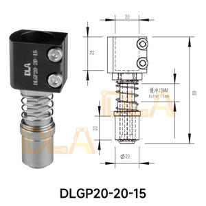 Pinces de serrage amortissantes DLGP20-20-15 à pattes de chat, pinces à goupille GSP20-20, amortisseur - Product Image 4