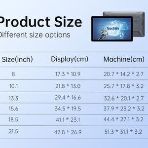 Wall Mount 8 <b>10</b>.1 13.3 15.6 18.5 21.5 Inch Touch Monitor Enclosed IP65 Waterproof POE All in One <b>Pc</b> with ISO9001 - Product Image 3