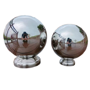 Oem ODM thép không gỉ gương đánh bóng rỗng bóng Nhà Máy cảnh quan điêu khắc trang trí tấm kim loại chế tạo sản phẩm - Product Image 1