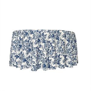 Tovaglia rotonda in poliestere con stampa floreale decorativa per eventi banchetti per feste di nozze - Product Image 2