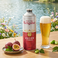 KingStar 1L NFC Bière Artisanale aux Herbes et Épices de Fruit de la Passion en Canette Aluminium Technologie de Fermentation Raffinée Goût Naturel 4,1% ABV Légère