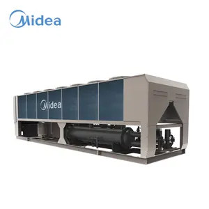 Midea 500kw air conditioning system industrial models air cooled screw chiller for hospital
