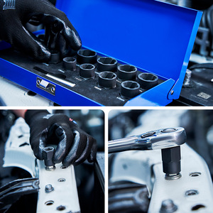 Socket Wrench <b>Set</b> 14 Piece 1/2 In Drive Carbon Steel For Auto Repair Mechanical Maintenance - Product Image 4