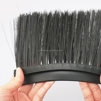 Brosse de nettoyage industrielle en nylon doux, anti-poussière, avec base en caoutchouc