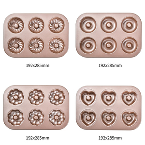 12-khoang không dính Baking Pan bakeware Bánh Pan Carbon thép Donut khuôn cho <span class=keywords><strong>c</strong></span>ông <span class=keywords><strong>c</strong></span>ụ nướng - Product Image 4