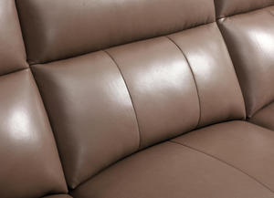 Hersteller 3-Sitzer Brauner Leder-Relaxsessel mit elektrischer Verstellung, Smart <span class=keywords><strong>Recliner</strong></span>, Elektrischer Sofasessel für Wohnzimmer, Hotels, Apartments - Product Image 4