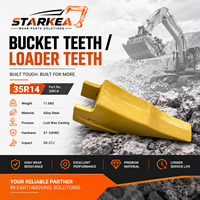Dents de Ripper 35RH14A 35RH-14A pour Godets d'Excavatrices Minières, Pointe de Ripper en Acier Allié 48-52HRC