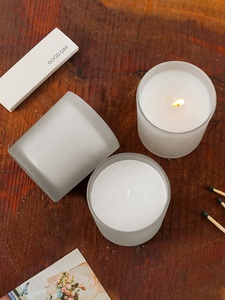 شعار مخصص فارغة شمعة معطرة فاخرة شمعة من الزجاج الشفاف جرة مع غطاء - Product Image 5