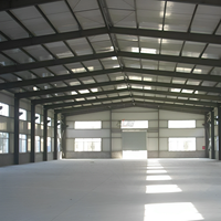 Nave prefabricada portátil de estructura de acero de alta resistencia para taller y edificio de oficinas