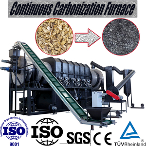 เตาเผาถ่านแบบต่อเนื่องปลอดมลพิษสำหรับเปลือกปาล์ม EFB สายการผลิตถ่านบาร์บีคิวและถ่านฮุคก้าครบวงจร - Product Image 1