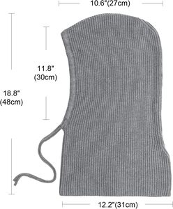 <span class=keywords><strong>Bonnet</strong></span> cagoule tricoté chaud d'hiver avec cordon de serrage réglable - Product Image 5