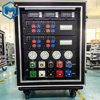 Manchange 14U 34 voies 3 phases 400A 220V Équipement de distribution d'énergie certifié CE avec rack de transport pour sonorisation en direct