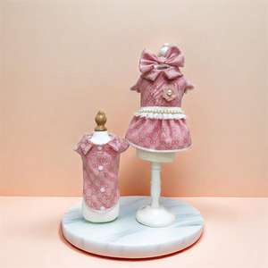 Toptan Pet ürün yeni tasarım <span class=keywords><strong>2025</strong></span> köpek tasarımcı giyim köpek kediler için kaniş ince elbise sonbahar kıyafet - Product Image 1