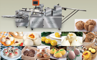 Bun cuit à la vapeur automatique d'approvisionnement d'usine faisant la chaîne de production farcie de chignon Baozi de machine
