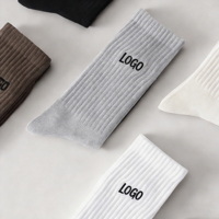 Chaussettes de sport athlétiques personnalisées de haute qualité, logo brodé, chaussettes personnalisées pour hommes
