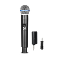 Microphone sans fil numérique portable 2,4 G universel, plug and play, micro portable pour haut-parleur karaoké