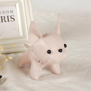 Porte-clés en cuir de designer pour bouledogue français multicolore à la mode, pendentif pour sac à dos, vêtements, bijoux, accessoires - Product Image 4