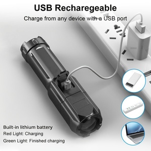 Đèn pin <span class=keywords><strong>LED</strong></span> thu gọn Torch Zoom 2023 siêu sáng dùng cho cắm trại, câu cá, đi bộ đường dài của Ficklampa - Product Image 6