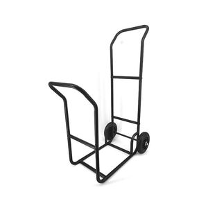 Support à bois de chauffage avec 2 grandes roues en caoutchouc, support de stockage de bois, support d'empileur de bûches de feu en acier à haute teneur en carbone pour arrière-cour - Product Image 5