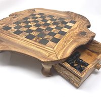 Jeu d'échecs en bois Olive, plateau de table, style campagnard, pour tous les ans, nouvelle collection