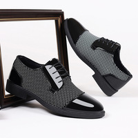 Chaussures habillées Oxford décontractées et formelles pour hommes, à lacets, antidérapantes, tendance, personnalisées, de créateur, pour l'école, toutes saisons