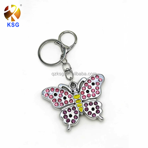 Promotional Business Key Ring Holder Embossed Logo Double Sides Wristlet Keychain With Personalized Logo