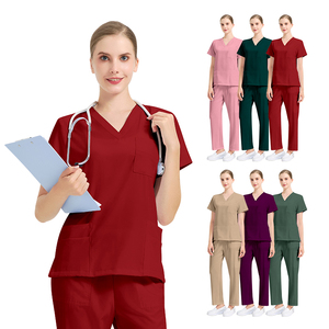 2025 nuovo prodotto di alta qualità Logo personalizzato OEM dentale ospedale scrub uniformi XL scrub medici per medici uomini salone di bellezza - Product Image 1