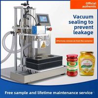 Machine de scellage sous vide semi-automatique de bureau pour couvercles en fer blanc, pour bocaux en verre, directement de l'usine