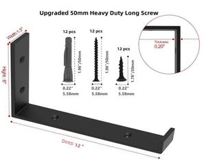 Estante de pared de cocina de madera contrachapada <span class=keywords><strong>minimalista</strong></span> en forma de U, diseño de revestimiento en polvo, características extraídas, soporte de estante de exhibición - Product Image 2