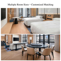 Solution clé en main pour projets hôteliers : Mobilier d'hôtel de luxe 5 étoiles, panneaux muraux en bois, mobilier d'appartement, ensembles modernes pour chambres d'hôtel.