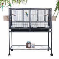 Grande cage à oiseaux multi-niveaux empilable pour canaris, cages de reproduction mobiles, cages à pigeons et perroquets à assembler, en vente