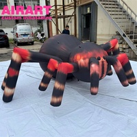 Décorations d'activités : Araignées gonflables, Araignées gonflables ventrues pour la décoration d'Halloween