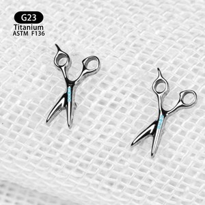 Boucles d'oreilles en alliage de titane F136, 4.5mm x 7.5mm, pour piercing des lèvres et des os de l'oreille, bijoux unisexes - Product Image 3